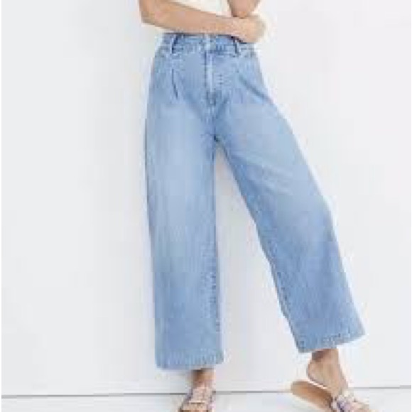 Madewell Denim - Madewell Pleated Wide Leg Jeans